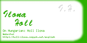 ilona holl business card
